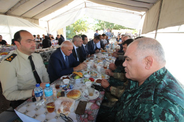 Qazaxda şəhid baş gizir Azər Məmmədovun bu gün yeddi mərasimi olub