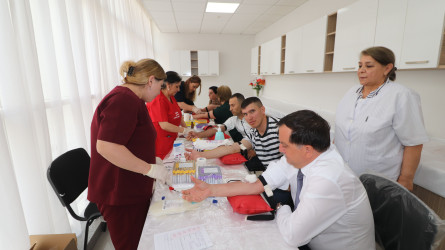 Qazaxda növbəti qanvermə aksiyası keçirilib