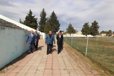 İcra başçısı Qazax şəhər stadionunda olub