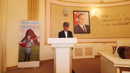 Qazaxda Aşıq Saqif Məzəmlinin 65 illik yubileyi qeyd olunub