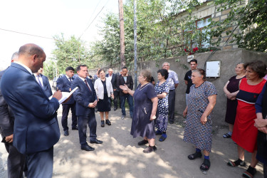 İcra başçısı vətəndaşların müraciəti ilə yerində tanış olub