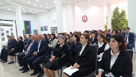 Qazaxda “Ailə siyasətinin formalaşdırılmasında Heydər Əliyevin ardıcıl və məqsədyönlü fəaliyyəti” adlı tədbir keçirilib