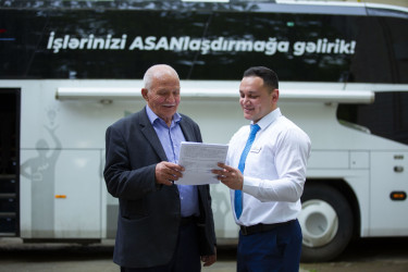 Qazaxın işğaldan azad olunan kəndlərinin sakinləri Səyyar ASAN xidmətdən yararlanıblar