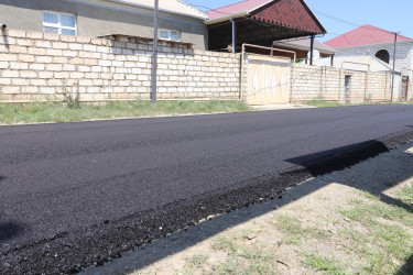 İcra başçısı yeni asfalt örtüyü vurulan Bakı küçəsində olub 