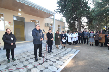 Sərhəd kəndi Qaymaqlıda əsaslı şəkildə təmir olunan kənd həkim məntəqəsi sakinlərin istifadəsinə verilib