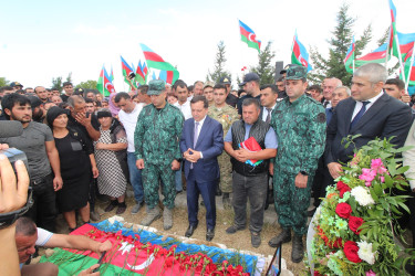 Qazaxda şəhid gizir Azad Kərimov doğulduğu Daş Salahlı kəndində torpağa tapşırılıb