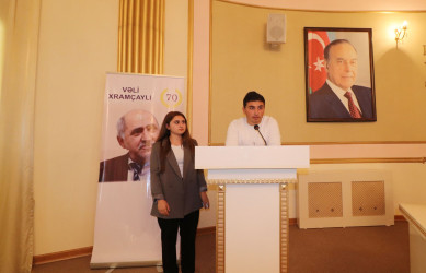 Qazaxda şair Vəli Xramçaylının 70 illiyinə həsr edilmiş yubiley tədbiri keçirilib