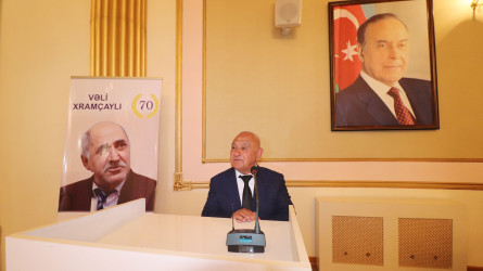 Qazaxda şair Vəli Xramçaylının 70 illiyinə həsr edilmiş yubiley tədbiri keçirilib