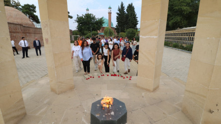 Qazaxda səfərdə olan “Gənc alimlərin yay düşərgəsi”nin iştirakçıları rayonun görməli yerlərinə ekskursiya ediblər