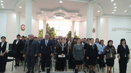 Qazaxda “Zəngin mənəviyyata sahib əsl ziyalı, qayğıkeş ana, vəfalı ömür yoldaşı” adlı tədbir keçirilib