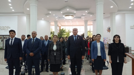 Ulu Öndər Heydər Əliyevin anadan olmasının 101 illiyinə həsr olunmuş “Tarix yazan tarixi şəxsiyyət” mövzusunda tədbir keçirilib