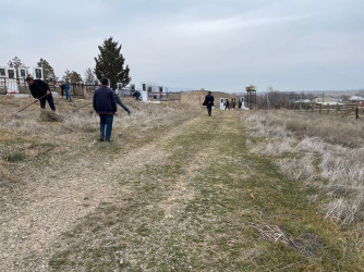 Qazaxda Novruz bayramı ərəfəsində Şəhidlər Xiyabanları və qəbiristanlıqlarda iməcilik keçirilib