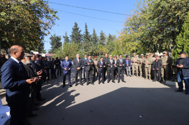 Qarabağda antiterror tədbirləri zamanı Şəhidlik zirvəsinə ucalan baş çavuş Ramin Hüseynovun bu gün qırx mərasimi keçirilib