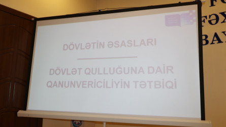 Dövlət İmtahan Mərkəzinin əməkdaşları tərəfindən Qazaxda dövlət qulluqçuları üçün növbəti təlim keçirilib