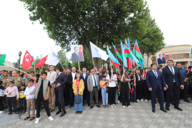 Qazaxda Ulu Öndər Heydər Əliyevin 100 illik yubileyinə həsr olunmuş möhtəşəm konsert təşkil olunub