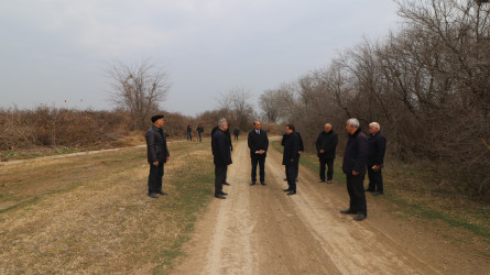İcra başçısı kəndlərdə arx və kanallarda aparılan təmizlik işləri ilə tanış olub