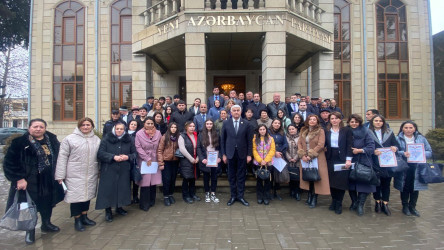 Qazaxda “Azərbaycan gəncliyi Heydər Əliyev ideyalarına həmişə sadiqdir” mövzusunda tədbir keçirilib