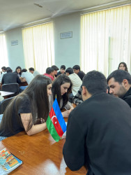 BDU-nun Qazax filialında “Müasir Azərbaycanın Demokratik Hüquqi Əsasları – Konstitusiyamız” mövzusunda Nə?, Harada?, Nə zaman? formatlı intellektual yarış keçirilib