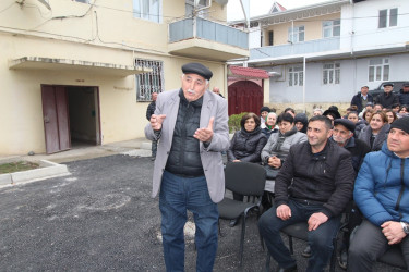 İcra başçısının növbəti səyyar görüşü Qazax şəhəri Nəriman Nərimanov yaşayış massivində yaşayan bina sakinləri ilə olub