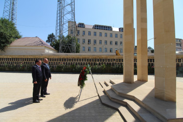 Nazir Anar Kərimov Qazaxda mədəniyyət müəssisələrinin fəaliyyəti ilə tanış olub