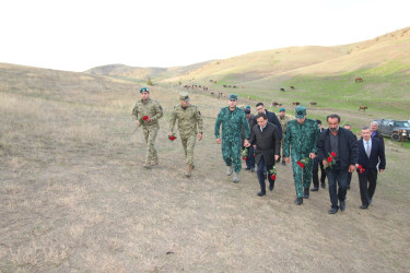 Qazaxda şəhid baş gizir Azər Məmmədovun bu gün qırx mərasimi olub