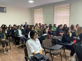 BDU-nun Qazax filialında "Əhalinin fövqəladə hallar zamanı mühafizəsinin təşkili" mövzusunda nümunəvi dərs keçirilib