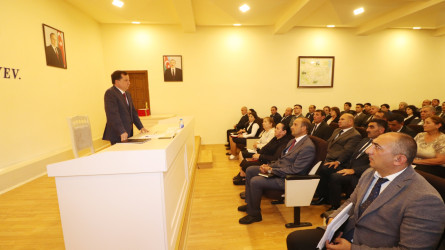 Qazax RİH-də keçirilən 15 İyun - Milli Qurtuluş Gününə həsr olunmuş tədbirdə bir qrup əməkdaş Fəxri Fərmanla təltif olunub