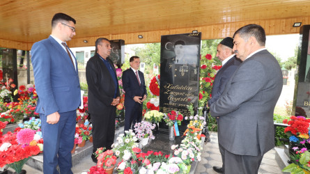 Qazaxda 27 Sentyabr - Anım Günü ərəfəsində Vətən müharibəsi şəhidlərinin məzarları ziyarət olunub