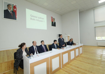 Qazaxda icra başçısının may ayı üzrə vətəndaşlarla keçirilən sonuncu səyyar görüşü Qazax şəhər sakinləri ilə olub