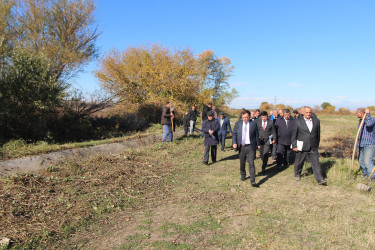 İcra başçısı kəndlərdə arx və kanallarda aparılan təmizlik işləri ilə tanış olub