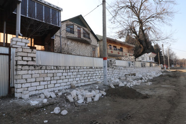 Qazaxın Nəriman Nərimanov yaşayış massivində aparılan abadlıq işlərini əks etdirən - FOTOLAR