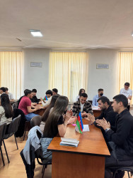 BDU-nun Qazax filialında “Müasir Azərbaycanın Demokratik Hüquqi Əsasları – Konstitusiyamız” mövzusunda Nə?, Harada?, Nə zaman? formatlı intellektual yarış keçirilib