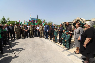 Bu gün Qazaxda şəhid Məmməd Mərdanovun doğulduğu Xanlıqlar kəndində adını əbədiləşdirən bulağın açılışı olub