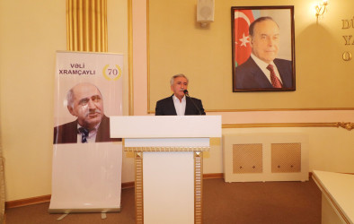 Qazaxda şair Vəli Xramçaylının 70 illiyinə həsr edilmiş yubiley tədbiri keçirilib
