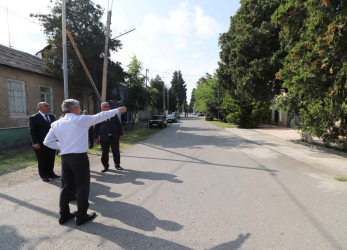 İcra başçısı şəhərdə və rayonun Dəmirçilər kəndində vətəndaşların müraciəti ilə yerində tanış olub