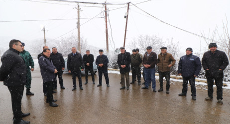 Qazaxda icra başçısı sərhəddə yerləşən Quşçu Ayrım və Fərəhli kəndlərində olub