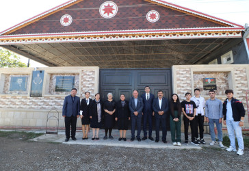 Vətən müharibəsində adını tarixə yazdıran şəhid gizir Amid Məmmədovun ailəsi ziyarət olunub