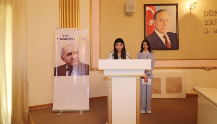 Qazaxda şair Vəli Xramçaylının 70 illiyinə həsr edilmiş yubiley tədbiri keçirilib