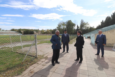 İcra başçısı Qazax şəhər stadionunda olub