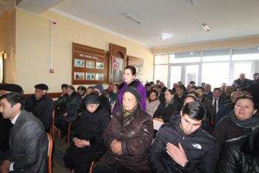 Qazaxda icra başçısının yanvar ayında vətəndaşlarla nəzərdə tutulan sonuncu səyyar görüşü Qazaxbəyli kənd sakinləri ilə olub