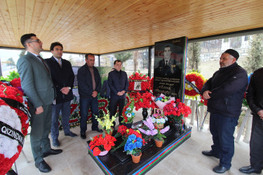 Qazaxda icra başçısı Novruz bayramı ərəfəsində Vətən müharibəsi şəhidlərinin məzarlarını ziyarət edib