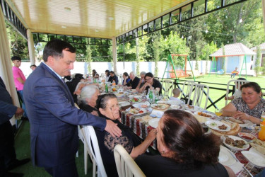 Qazaxda Qurban bayramı münasibətilə şəhid ailələri üçün bayram süfrəsi açılıb