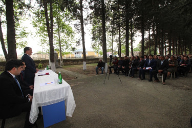 İcra başçısının aprel ayı üzrə vətəndaşlarla nəzərdə tutulan sonuncu səyyar görüşü Orta Salahlı kəndində olub