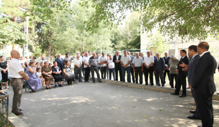 Qazaxda işğaldan azad edilmiş kəndlərdə mina təhlükəsizliyi ilə bağlı məcburi köçkünlər və sakinlərlə növbəti maarifləndirici görüş olub