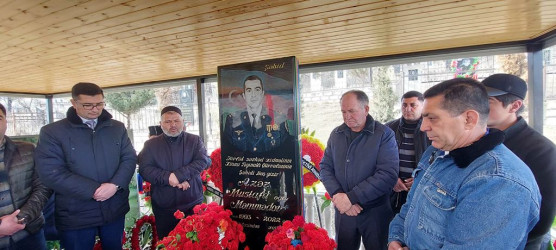 “Azərbaycan Bayrağı” ordenli baş gizir Azər Məmmədovun doğum günü məzarı başında qeyd olunub