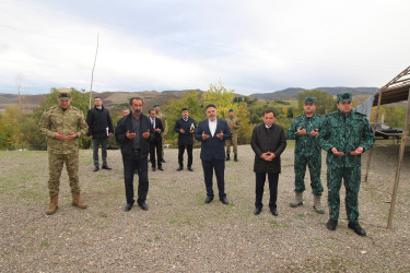 Qazaxda şəhid baş gizir Azər Məmmədovun bu gün qırx mərasimi olub