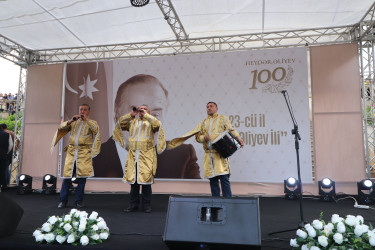 Qazaxda Ulu Öndər Heydər Əliyevin 100 illik yubileyinə həsr olunmuş möhtəşəm konsert təşkil olunub