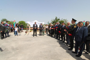 Bu gün Qazaxda şəhid Məmməd Mərdanovun doğulduğu Xanlıqlar kəndində adını əbədiləşdirən bulağın açılışı olub