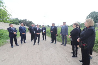 İcra başçısı şəhərdə və rayonun Dəmirçilər kəndində vətəndaşların müraciəti ilə yerində tanış olub