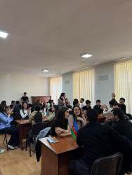 BDU-nun Qazax filialında “Müasir Azərbaycanın Demokratik Hüquqi Əsasları – Konstitusiyamız” mövzusunda Nə?, Harada?, Nə zaman? formatlı intellektual yarış keçirilib